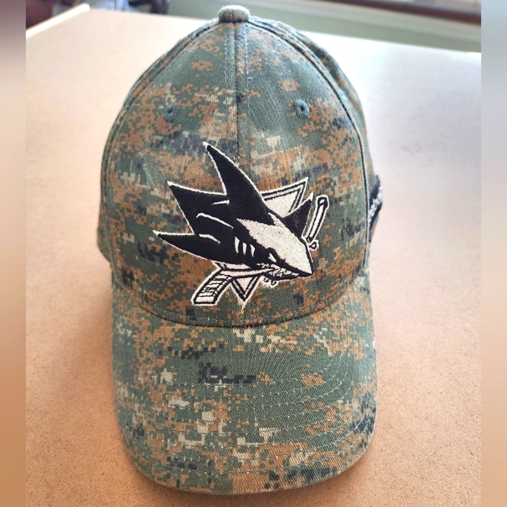 Camo San Jose Sharks baseball cap